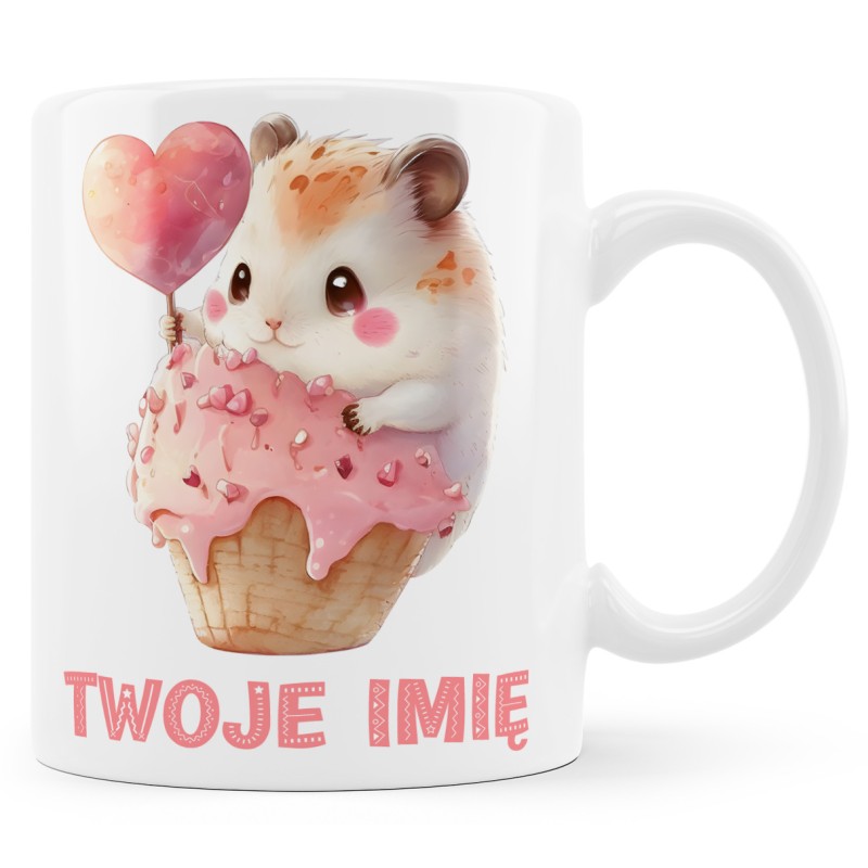 Kubek z chomikiem z Twoim imieniem