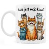 Kubek z kotami „Gdzie jest moja kawa?”