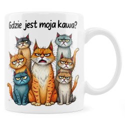 Kubek z kotami „Gdzie jest...