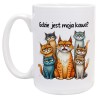 Kubek z kotami „Gdzie jest moja kawa?”