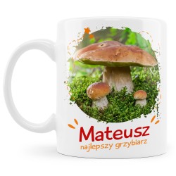 Kubek Najlepszego Grzybiarza z Twoim imieniem