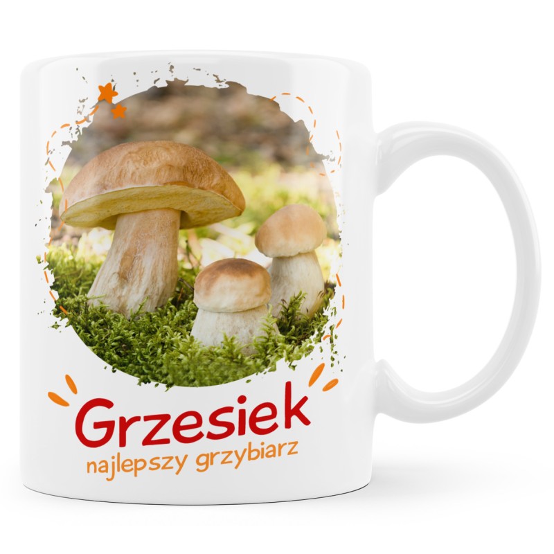 Kubek Najlepszego Grzybiarza z Twoim imieniem