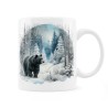 Kubek zimowy z niedźwiedziem - Seria leśne dzikie zwierzęta