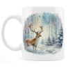 Kubek zimowy z jeleniem - Seria leśne dzikie zwierzęta