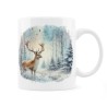 Kubek zimowy z jeleniem - Seria leśne dzikie zwierzęta