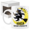 Kubek z czarownicą personalizowany „Wieczory spędzam tak”