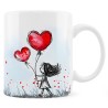 Kubek Dziewczynka z balonami w kształcie serc