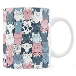 Kubek z kolorowymi kotami –...