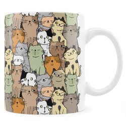 Kubek z kolorowymi kotami –...