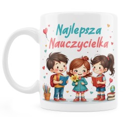 Kubek Najlepsza Nauczycielka - Prezent na Dzień Nauczyciela