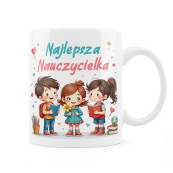 Kubek Najlepsza Nauczycielka - Prezent na Dzień Nauczyciela