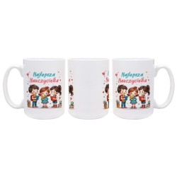 Kubek Najlepsza Nauczycielka - Prezent na Dzień Nauczyciela