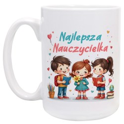 Kubek Najlepsza Nauczycielka - Prezent na Dzień Nauczyciela