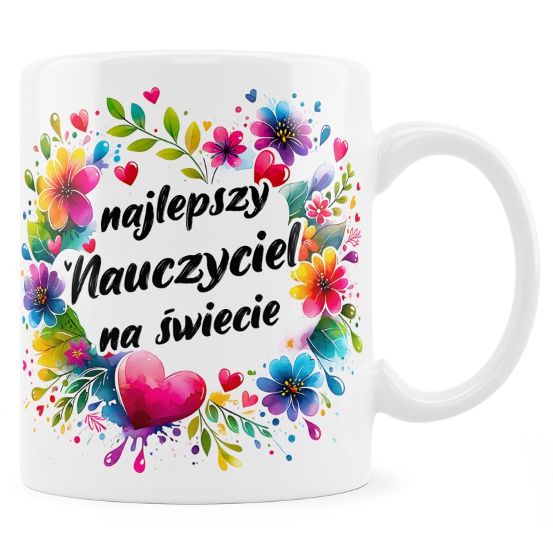 Kubek Najlepszy Nauczyciel na Świecie – Prezent na Dzień Nauczyciela