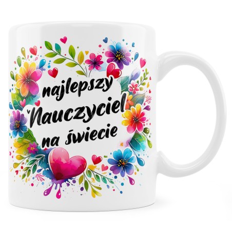 Kubek Najlepszy Nauczyciel na Świecie – Prezent na Dzień Nauczyciela