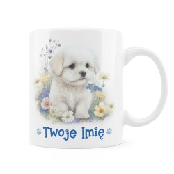 Kubek z maltańczykiem – personalizowany