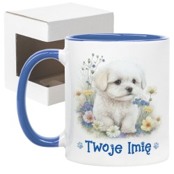 Kubek z maltańczykiem – personalizowany