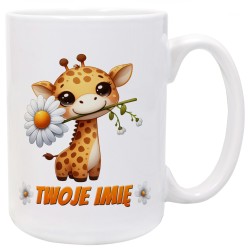 Kubek z żyrafą z Twoim imieniem