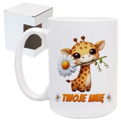 Kubek z żyrafą z Twoim imieniem