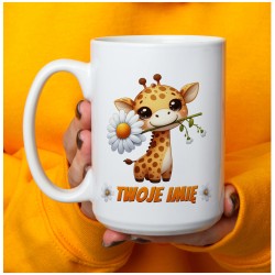 Kubek z żyrafą z Twoim imieniem