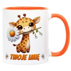 Kubek z żyrafą z Twoim imieniem