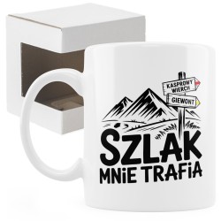 Kubek „Szlak mnie trafia” – górski humor z nutą Tatr