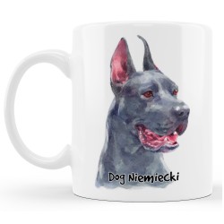 Kubek z psem rasy Dog Niemiecki. Wzór 3.