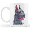 Kubek z psem rasy Dog Niemiecki. Wzór 3.