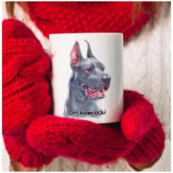 Kubek z psem rasy Dog Niemiecki. Wzór 3.